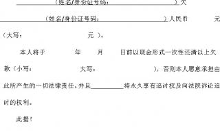 欠条2023正规版手写怎么写 正规欠条怎么写图片
